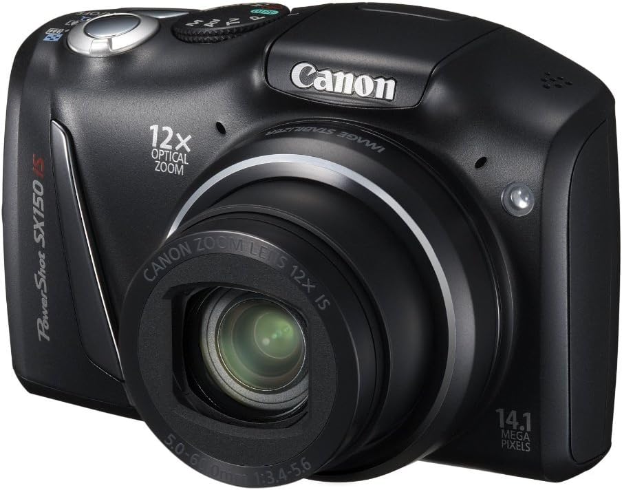 Canon PowerShot SX130IS Digital Camera, angled view showing top controls