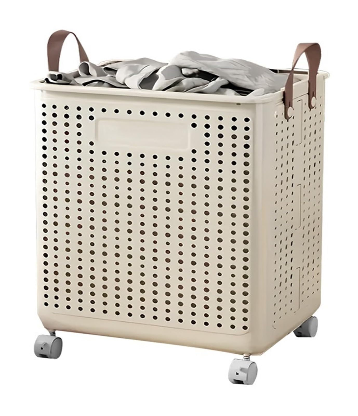 PP Foldable Laundry Basket with Wheels