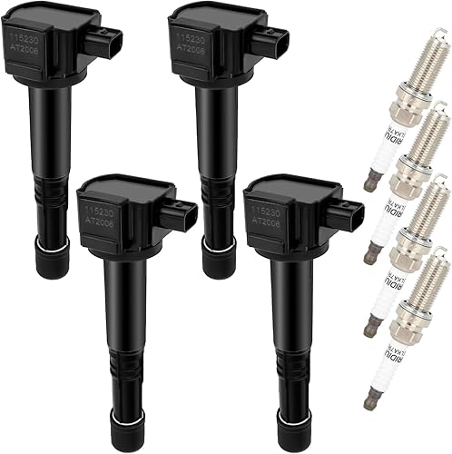 SELEAD 4 bobinas de encendido con 4 bujías de iridio para Acura para Honda ILX TLX para Accord CR-V 2.4L L4 UF712 C1832 30520-5A2-A01