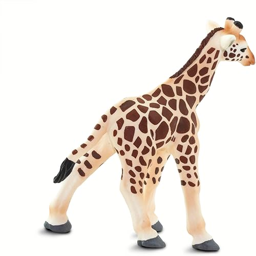 Miniatura 5 de Safari Ltd. Figura de bebé de jirafa, pintada a mano, realista de 3.5 pulgadas, juguete educativo para niños a partir de 3 años