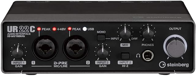 Steinberg UR22C USB 3.0 Audio-Interface incl MIDI I/O & iPad connectivity