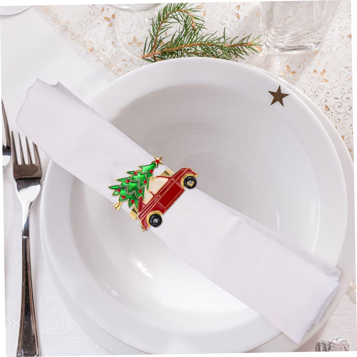 TOPBATHY 18stücke Metall Weihnachts-serviettenringe Für Tischdekoration Napkin Für Hochzeiten Und Familienessen Für Festliche Anlässe Und Besondere Feiern