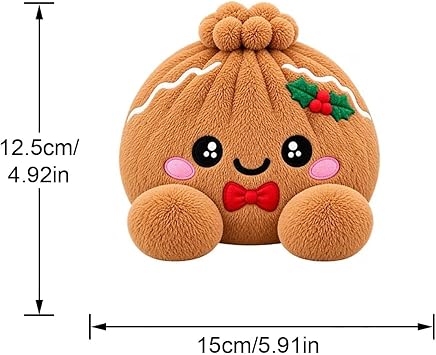Cute Plush Stuffed Dumpling Squishies, Big Rainbow Squishes with Steamer