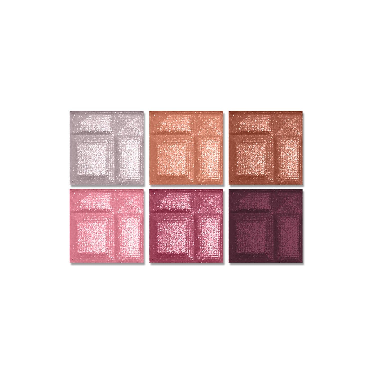 L.A. COLORS 6 Color Eyeshadow, Delicate CES463