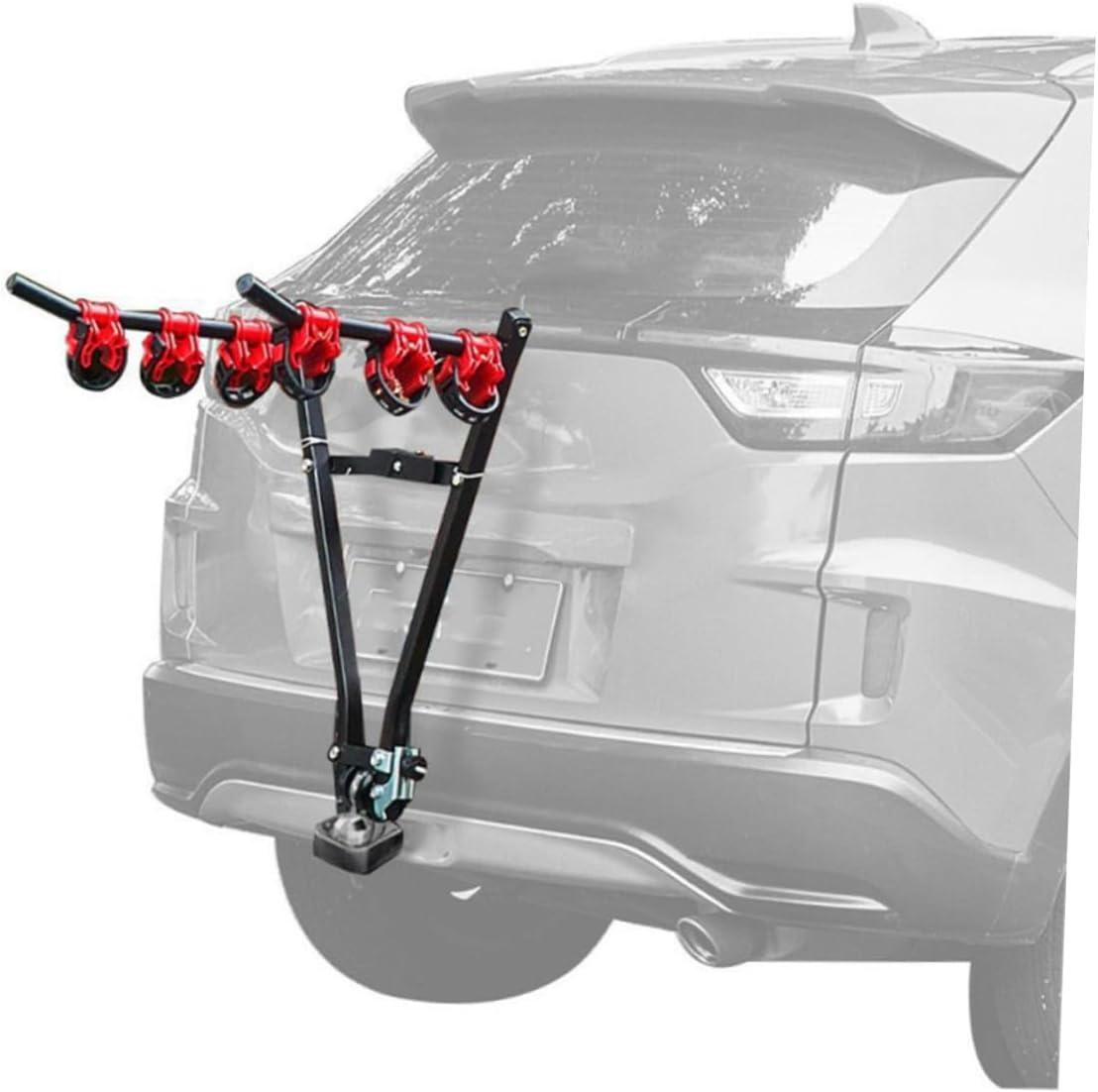 HANABASS 1Pc Frame Bike Trunk Mount Carrier Rack for Cars Suvs Hatchbacks and Minivans Durable Steel Construction Easy Installation Fit