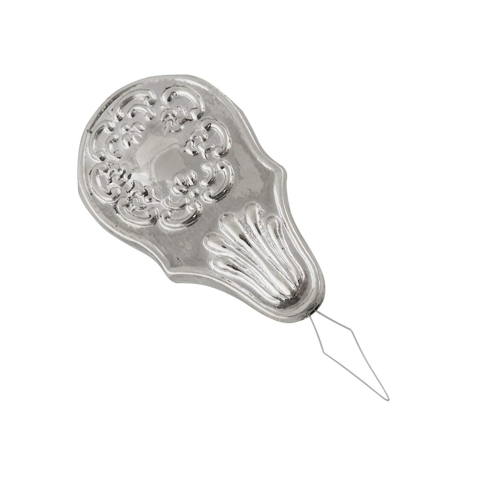 Needle Threader - 925 Sterling Silver - Sewing Antique Replica Embossed Tool New