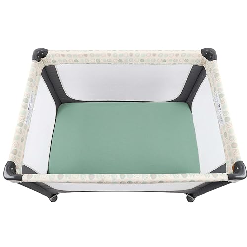 Miniatura 5 de Sábanas de muselina para cuna de viaje de 42 x 24 pulgadas, compatibles con cuna de viaje de loto de guayaba, luz de cuna de viaje Baby Bjorn,