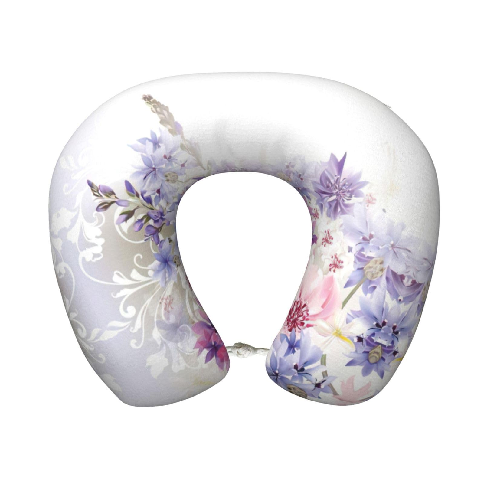 Oreiller de voyage fleuri pour dormir confortablement en avion et durant vos trajets