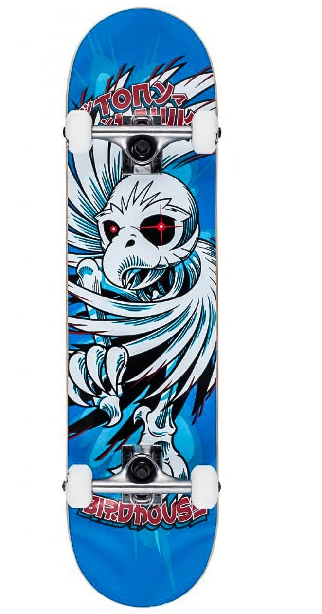 Birdhouse Stage 1 Hawk Spiral Factory Skateboard Complet Bleu 7,75"