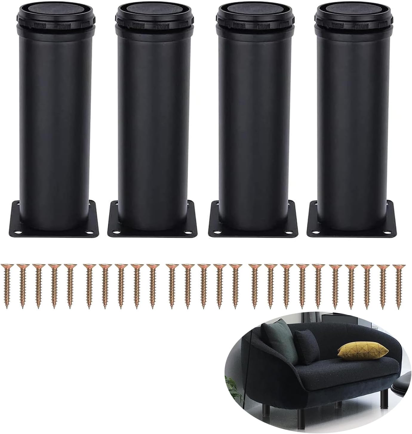 Stainless Steel Furniture Legs Adjustable Sofa Legs Cabinet Table Feet - View #6