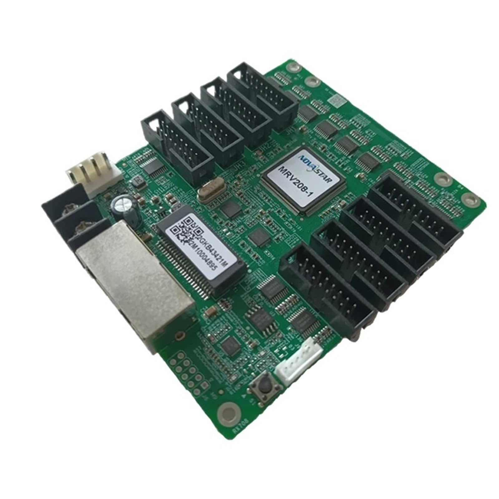 QAXIOQCS Novastar MRV208-1 Full Color LED Video Screen Receiving Card 16Pin 8 Ports Interface 256x256 Pixels