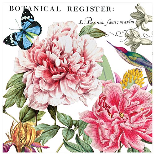 Michel Design Works 20-Count 3-Ply Paper Luncheon Napkins, Peony