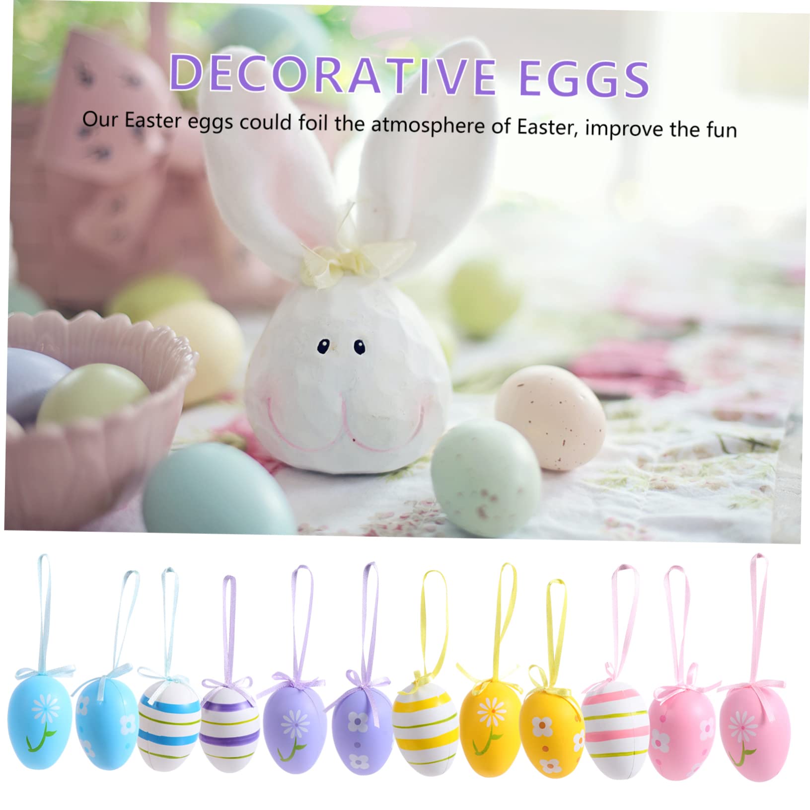Cabilock 3 Set Uova Di Pasqua Easter Egg Easter Decoration Uova Giocattolo Uova in Polvere Uova Di Quaglia Uova Da Festa Uova Decorative Uova Graffiti Fai Da Te Plastica Pezzi * 3