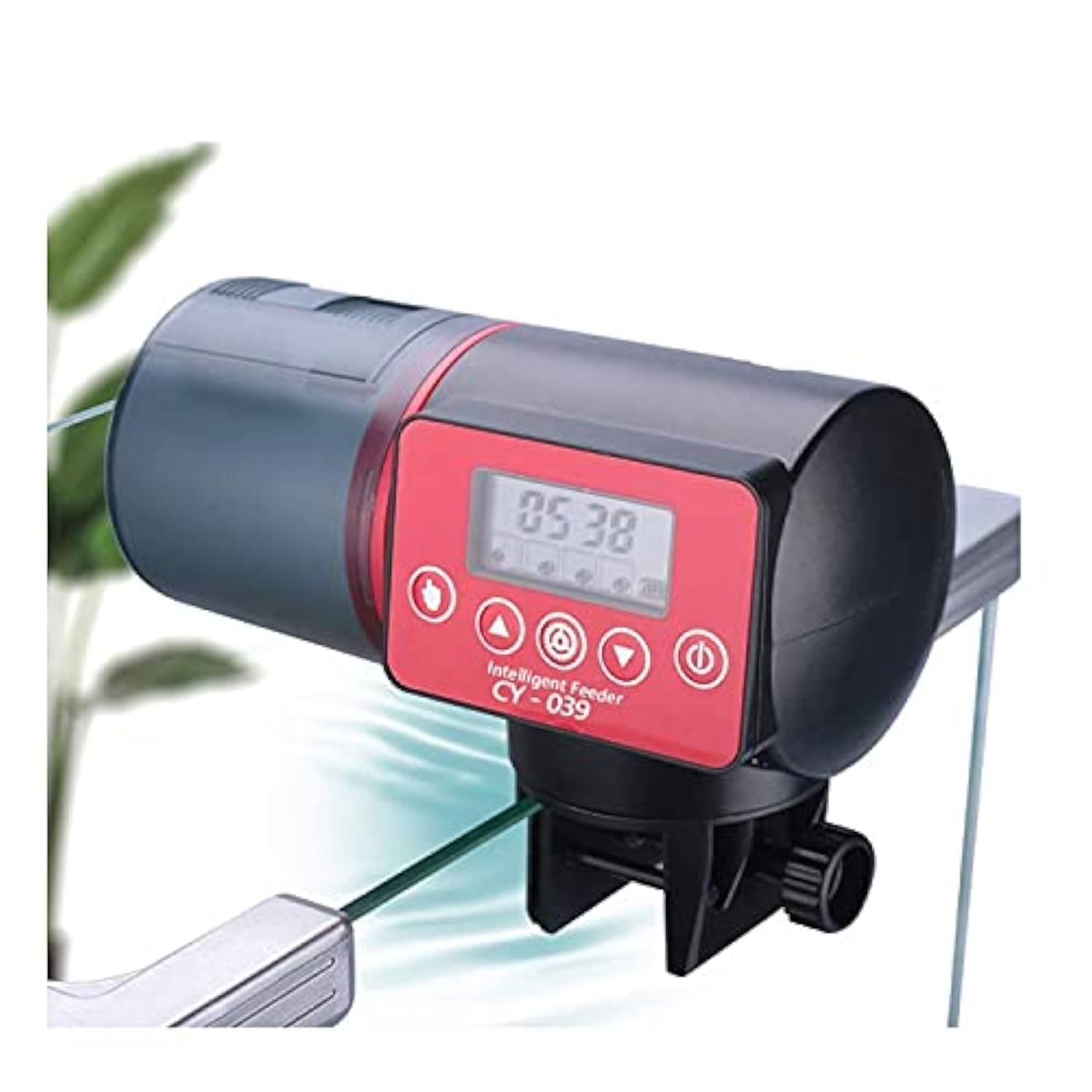 Tigerlily Enterprises Automatic Fish Feeder – Programmable 200ml Food Dispenser with LCD Display – Ideal for Freshwater & Coldwater Aquariums – Holiday Fish Tank Feeder