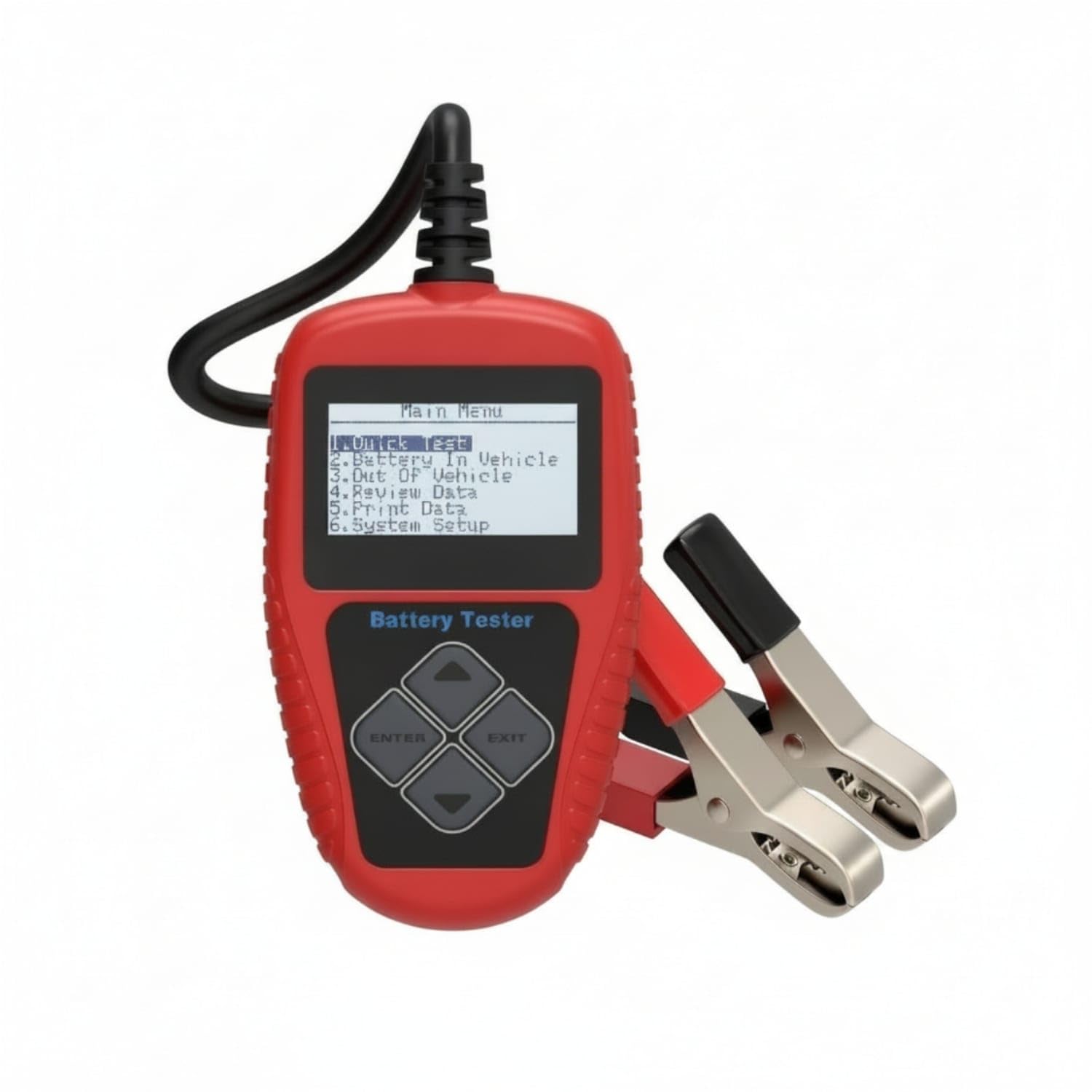 Handheld 12V Battery Tester with Alligator Clips Compact Battery Analyzer with Alligator Clips Portable Vehicle Tool for Mechanics, Car Owners, Garage, Roadside, Ba101 Battery Tester|Battery-picture-23