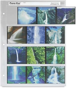 120 Archival Negative Page 4 Strip, 3 Frames, 25 Pages