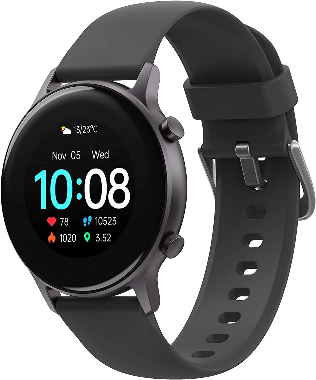 Smartwatch, UMIDIGI Urun S Fitness Tracker horloge, Bloed Zuurstofmonitor  (SpO2) Pols Hartslagmeter, 5 ATM, Bluetooth Porthorloge voor Dames en  Heren, Activitytracker voor Android iOS, Zwart : Amazon.nl: Elektronica