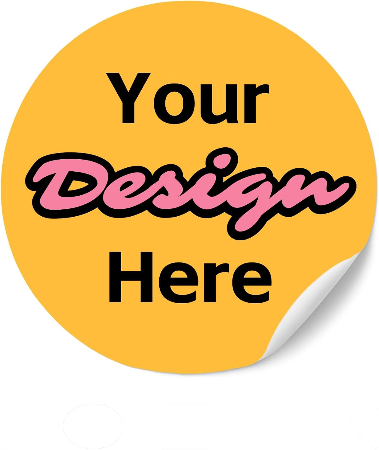 100-1000 Pack Custom Design Your Own Personalized Labels Stickers,Personalized Stickers with Any Image Logo and Text,PVC Decals,Waterproof, Dishwasher Safe, Fade Resistant, UV Protected