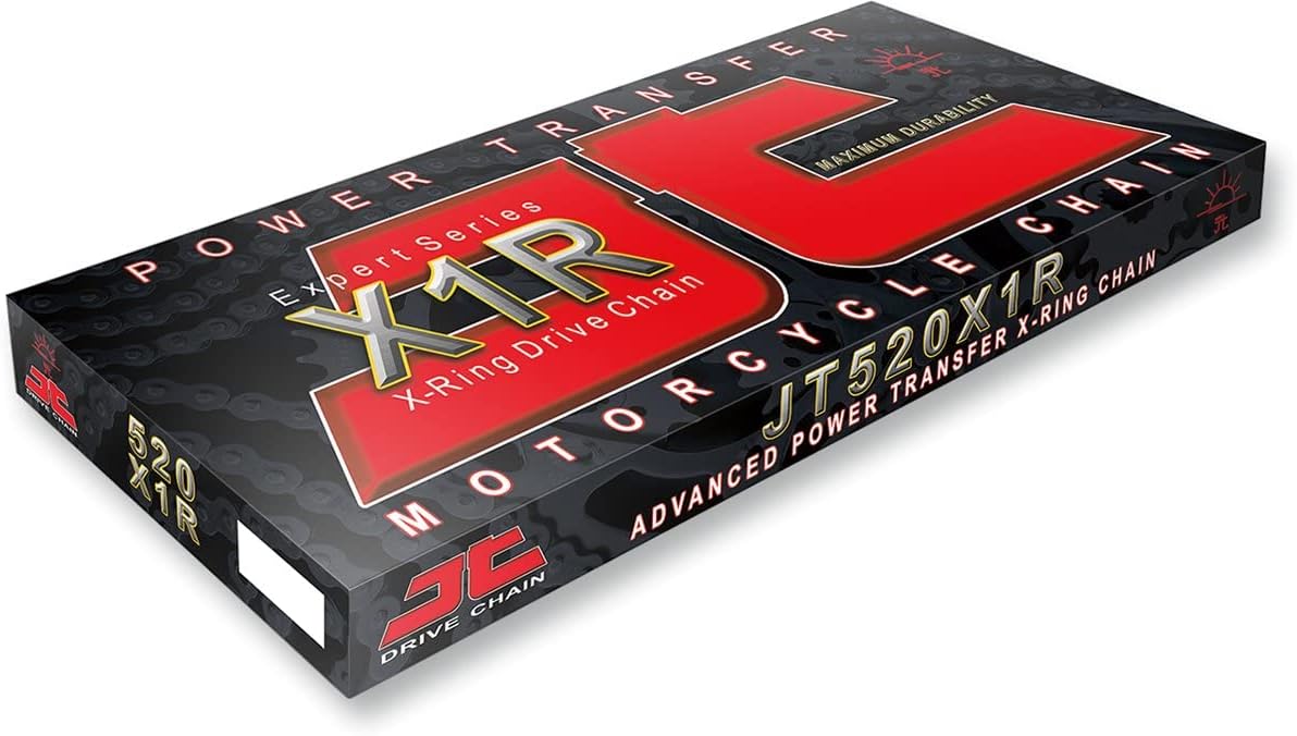 JT Chain JTC530X1R100RL (530 Series) Black Steel 100 Link Heavy Duty X-Ring Chain with Connecting Link