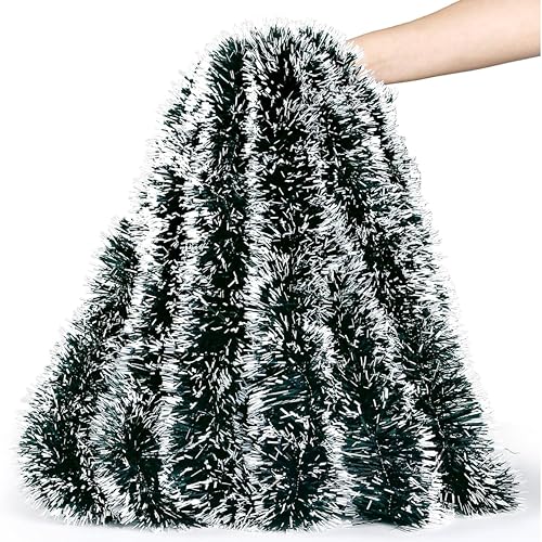 Image of Party Boomers Snow Garland for Christmas Decoration|Thick and Fluffy|5.5 Ft Length|Pack of 2