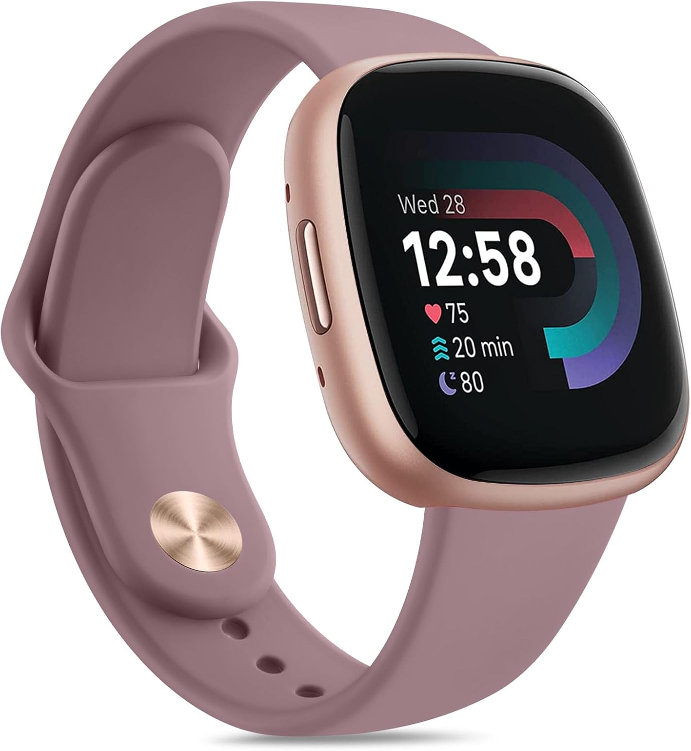 Vancle Correas de repuesto de silicona suave compatibles con relojes inteligentes Fitbit Versa 43 y Sense 2 para hombres y mujeres