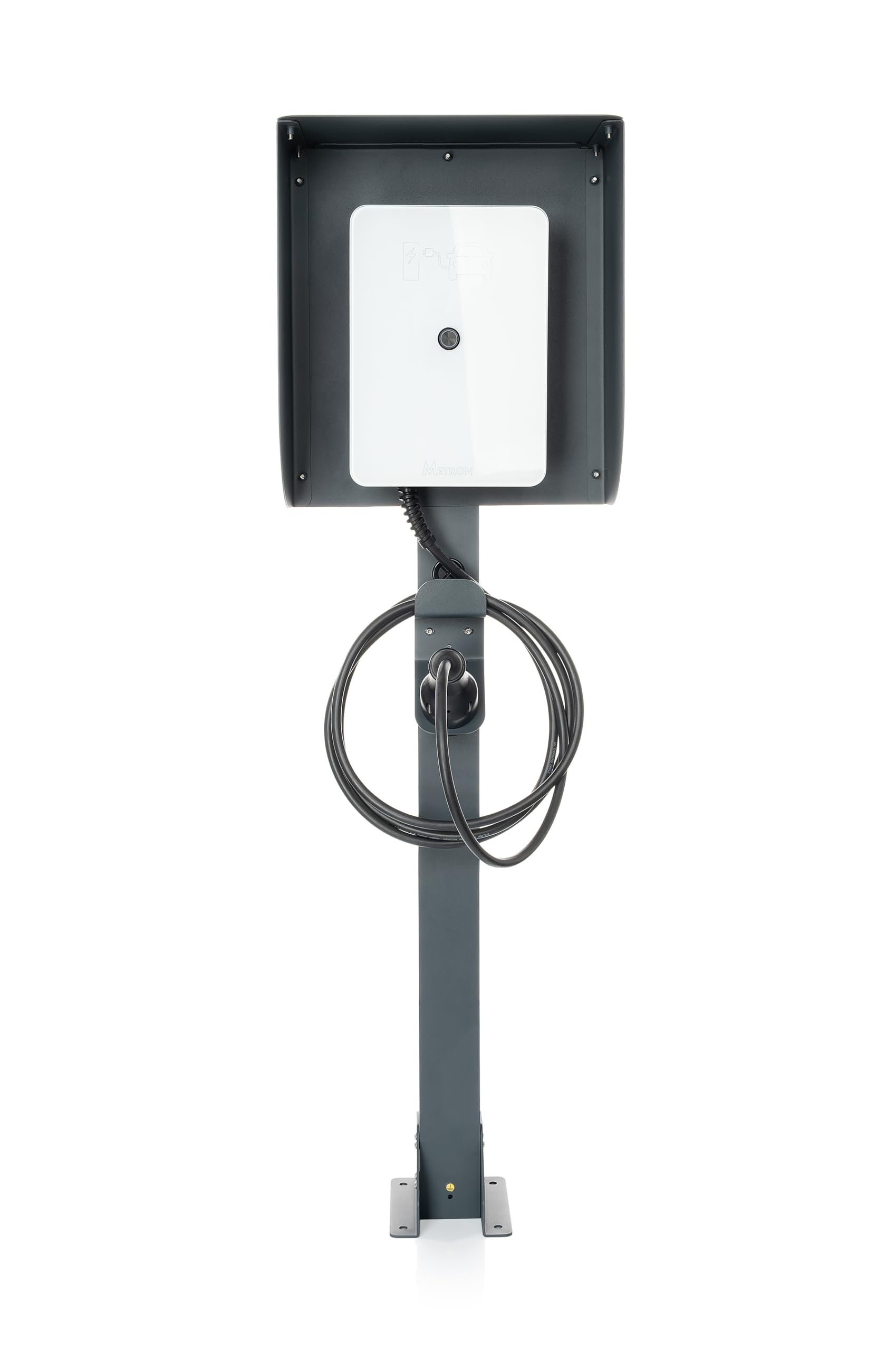 Base universale per wallbox in alluminio di alta qualità per la perfetta protezione dalle intemperie della stazione di ricarica wallbox