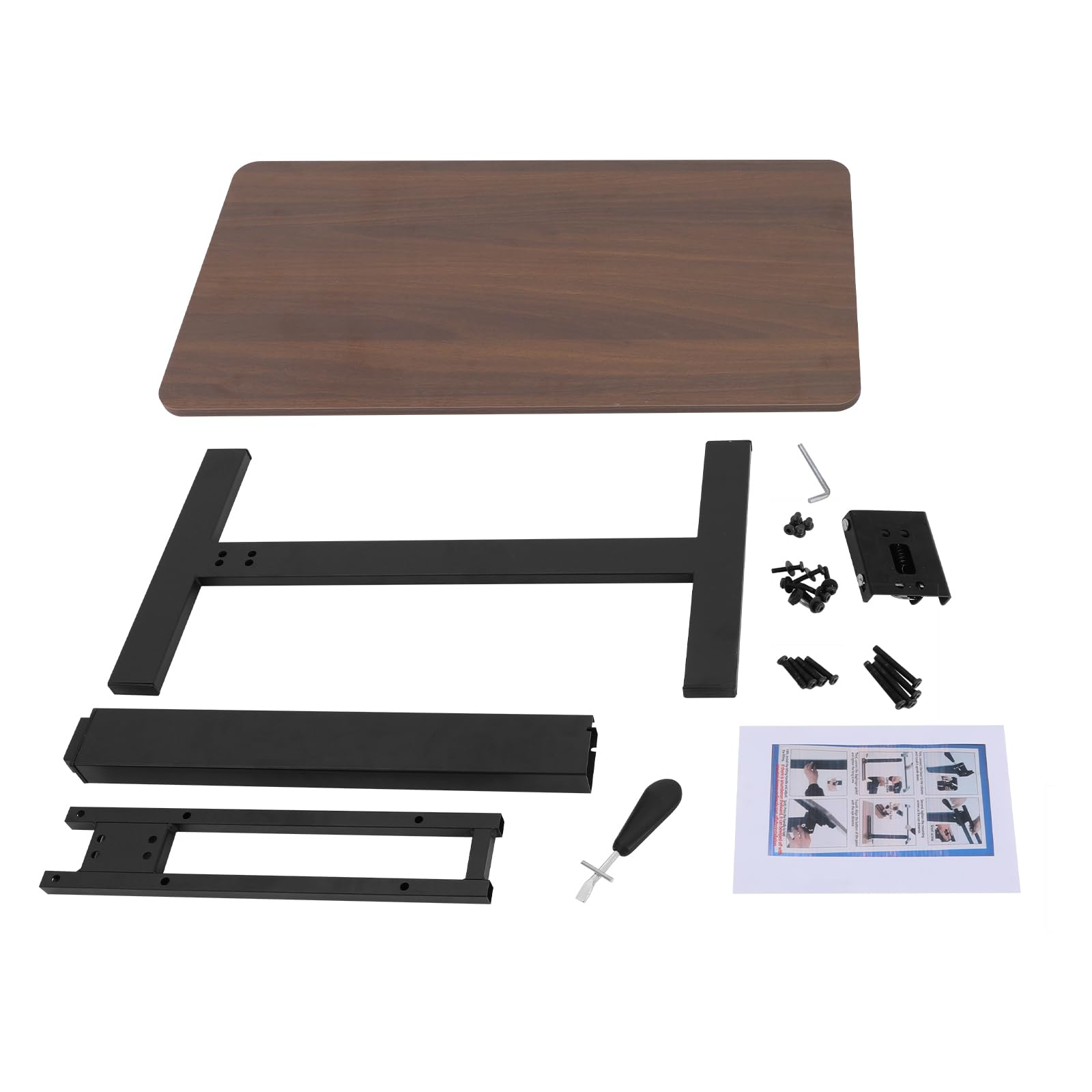 Mesa auxiliar de altura regulable de 80 x 40 cm, mesa plegable con 4 ruedas ocultas y altura 66-94 cm, mesa auxiliar robusta para cama, sofá y cuidado