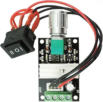 PGSA2Z Versatile 6V 12V 24V 28V 3A 80W DC Motor Speed Controller - PWM Speed Adjustable, Reversible Switch, 1203BB DC Motor Driver - Reversing Capability