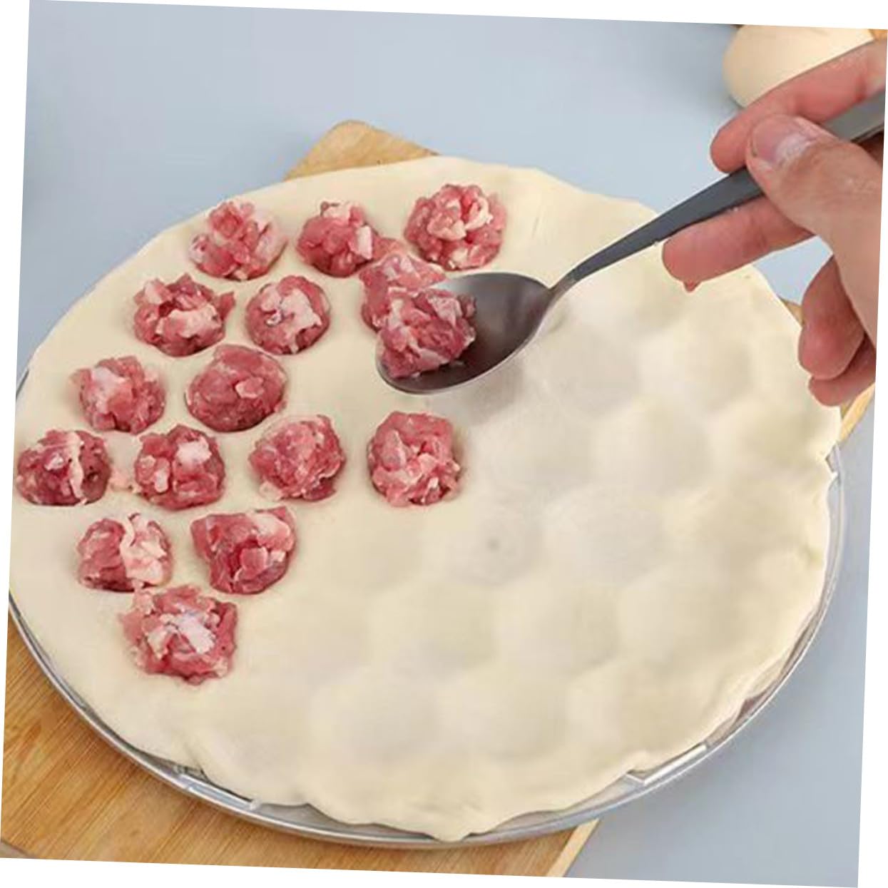 Molde de Aluminio para Raviolis 2 Piezas, Plata, Reutilizable