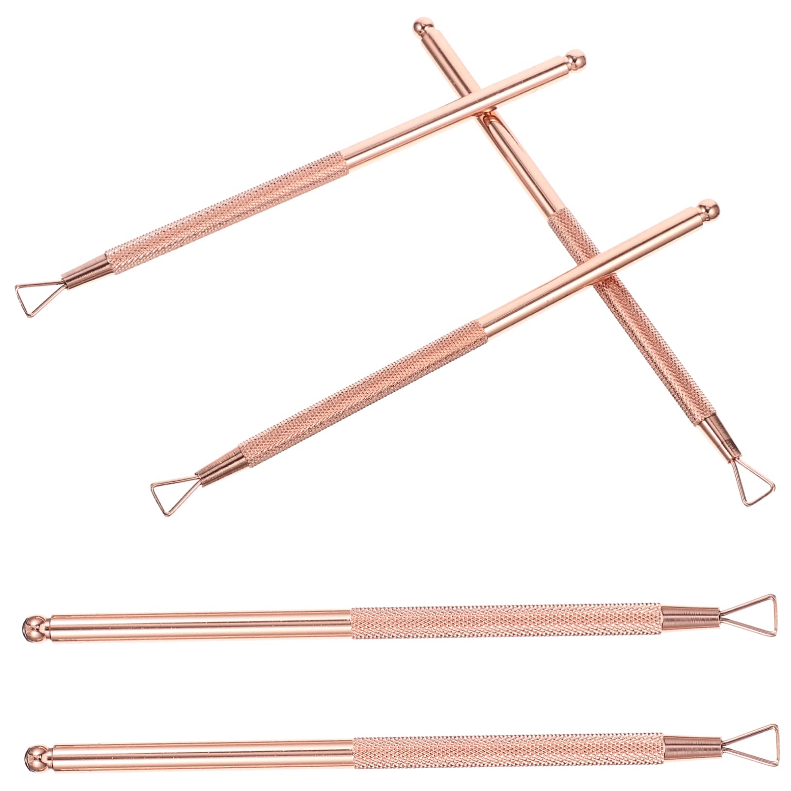 BELLIFFY Ergonomic Nail Gel Pusher 5pcs Nail Art Cuticle Trimmers Set for Dead Skin