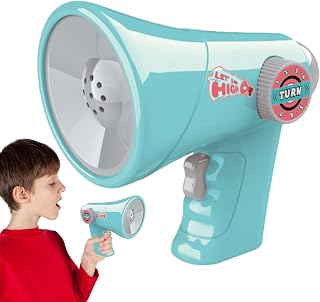 troca voz infantil – brinquedo megafone disguiser voz, modulador voz infantil com 6 efeitos sonoros diferentes, alto-falante portátil voz cosplay para festas meninos e meninas Fangbei