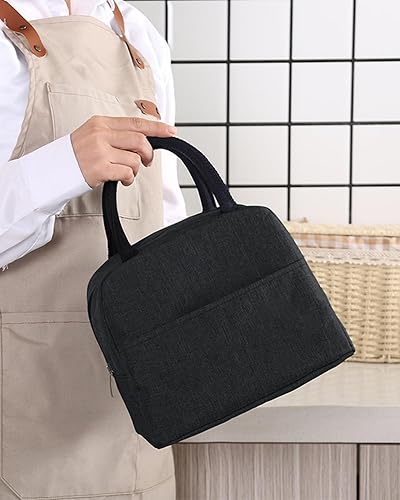 Miniatura 5 de Lonchera térmica para mujeres y hombres, lonchera reutilizable con asa, bolsa de almuerzo a prueba de fugas para el trabajo, picnic, universidad