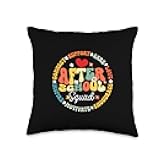 Groovy After School Program Appreciation Groovy Squad After School Program Staff Throw Pillow, 16x16, Multicolor