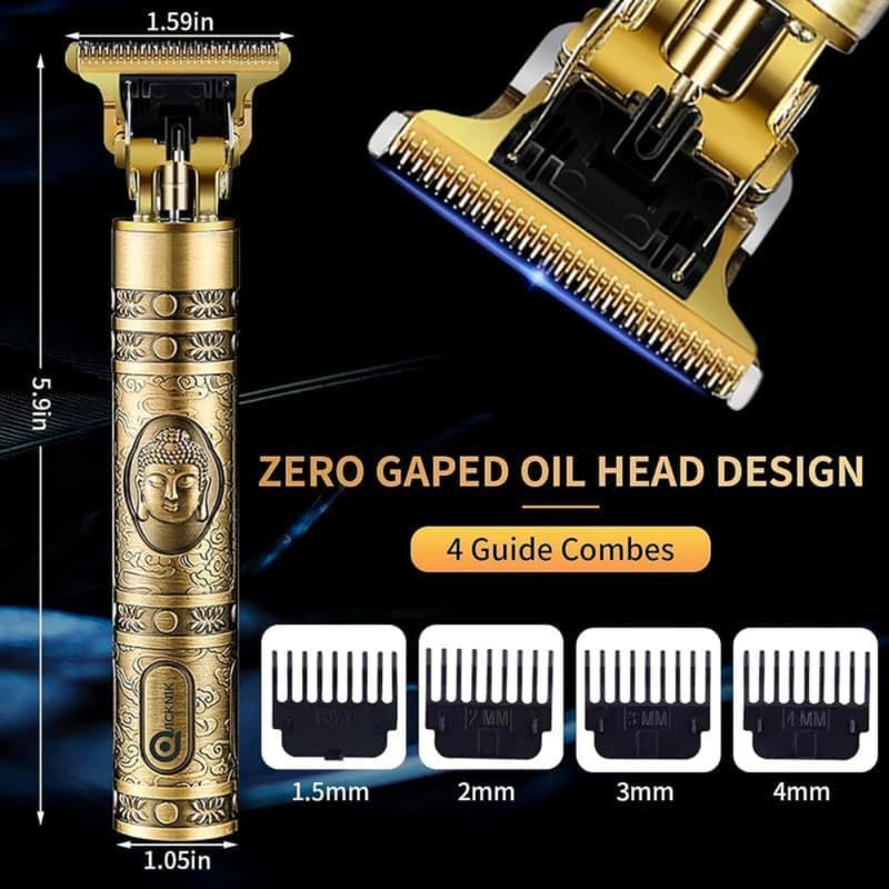 Image of Drumstone (𝐋𝐢𝐦𝐢𝐭𝐞𝐝 𝐓𝐨𝐝𝐚𝐲) Buddha Design Powerful Men's Beard & Hair Trimmer, Electric Shaver with USB Charging | Grooming Tool for Hair, Beard & Styling 𝟏𝟓 𝐘𝐞𝐚𝐫𝐬 𝐖𝐚𝐫𝐫𝐚𝐧𝐭𝐲