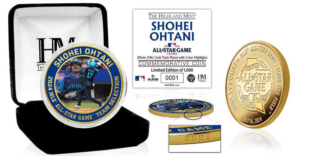 限定1000』大谷翔平 2024 MLB オールスター出場記念ゴールドコイン