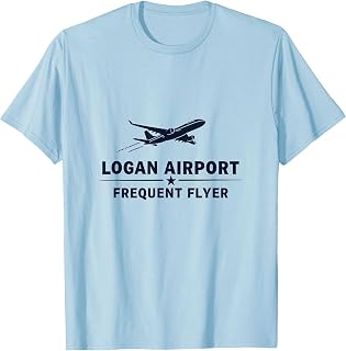 Logan Airport Frequent Flyer Boston Design T-Shirt