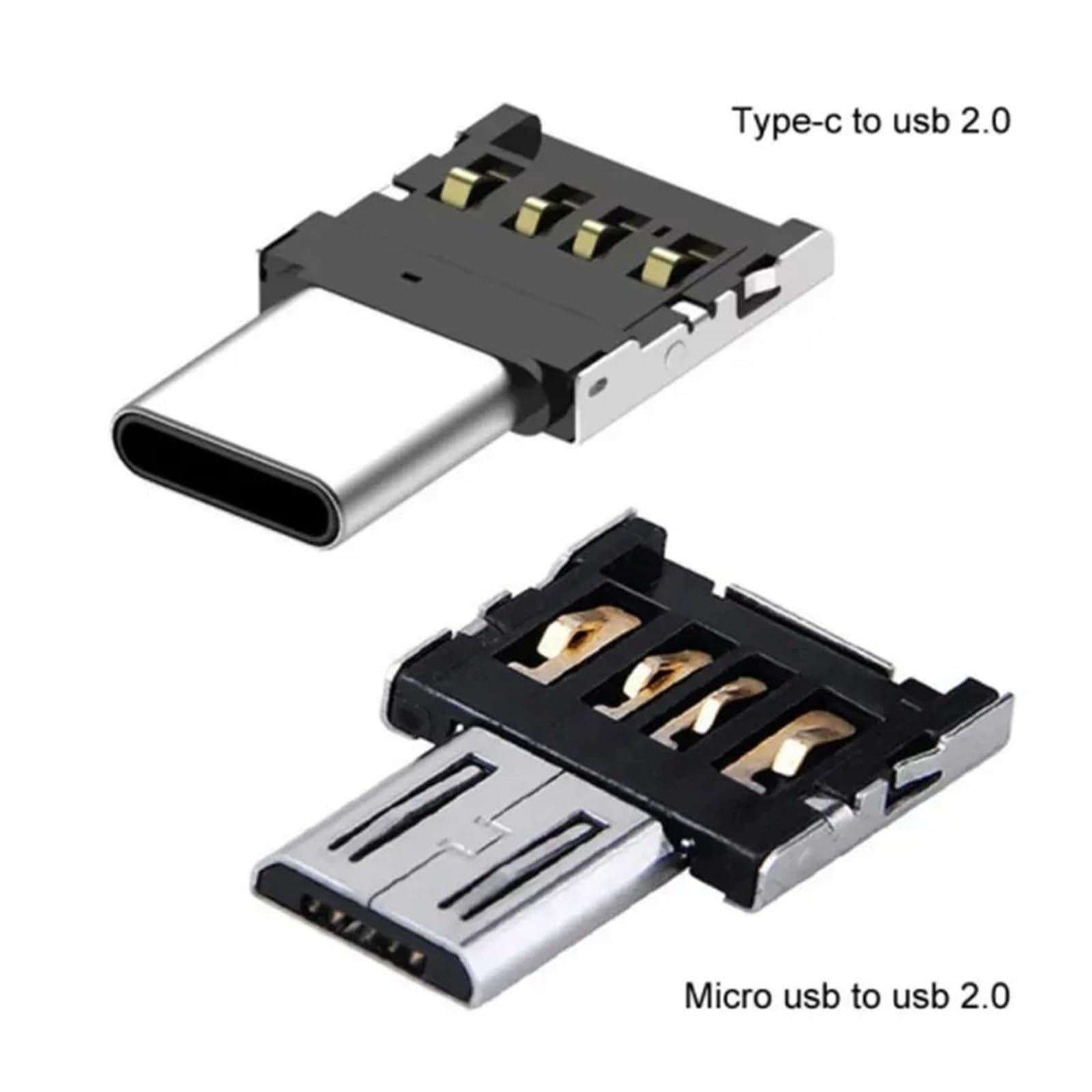 Adaptador USB C OTG tipo C a USB 2.0 hembra para MacBook (10 puertos micro USB)
