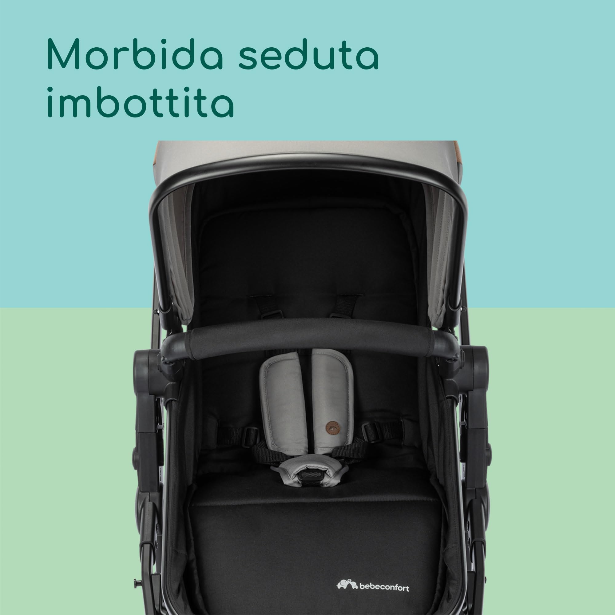 Bebeconfort Haze Trio Lux Passeggino Trio 0-4 anni 22 kg 2 in 1 Tinted Grey