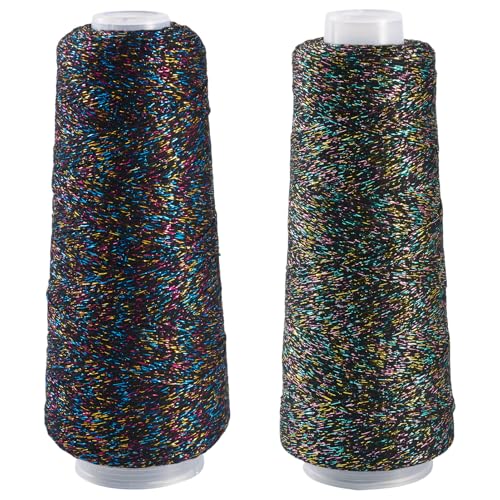 Hilo de Costura de Algodón Brillante 328 Yards 2 Rollos miniatura 1