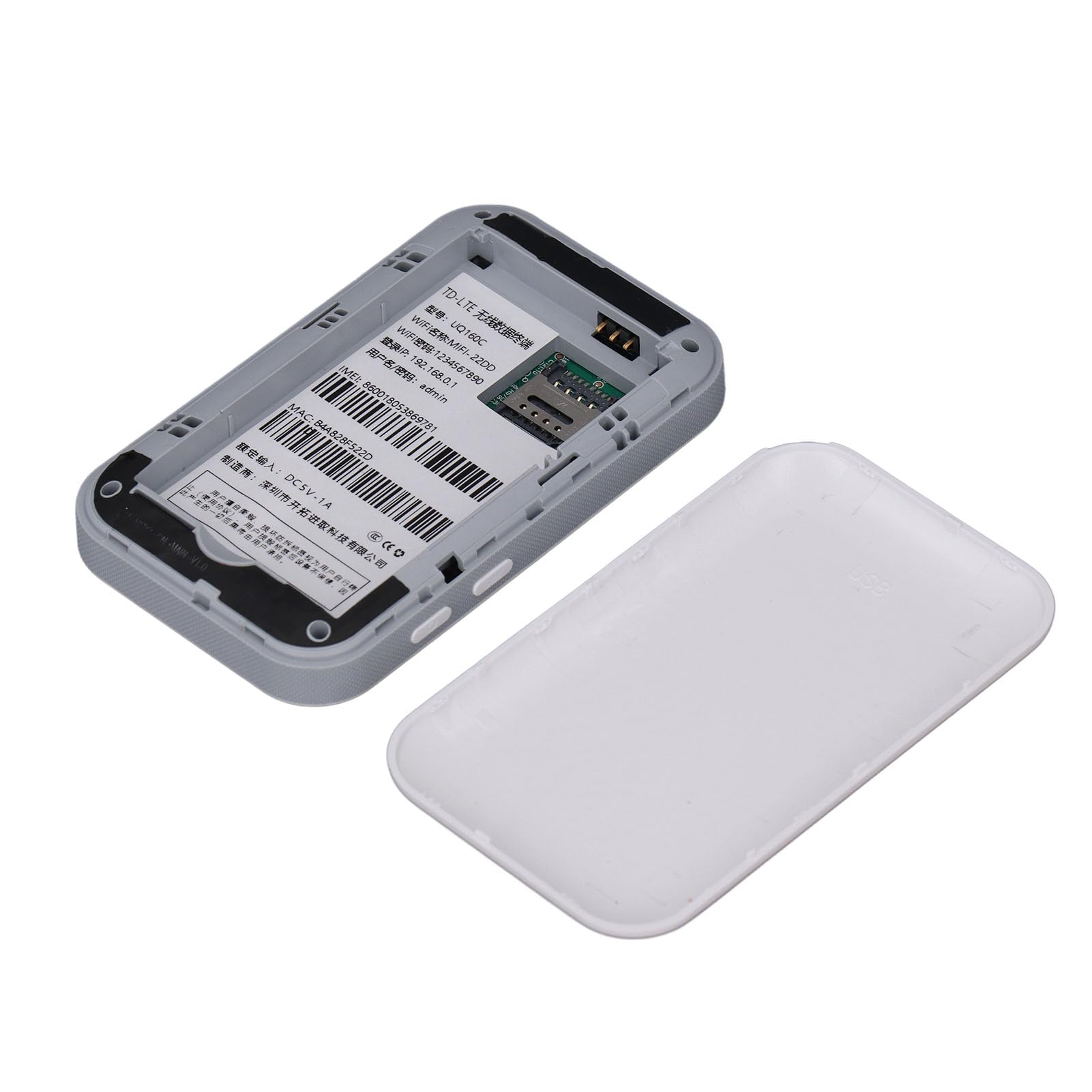 Hidyliu Dispositivo Hotspot Wireless per Router da Viaggio Portatile con Slot per Scheda SIM per ABS del Sud-est Asiatico, connettività Ad Alta velocità