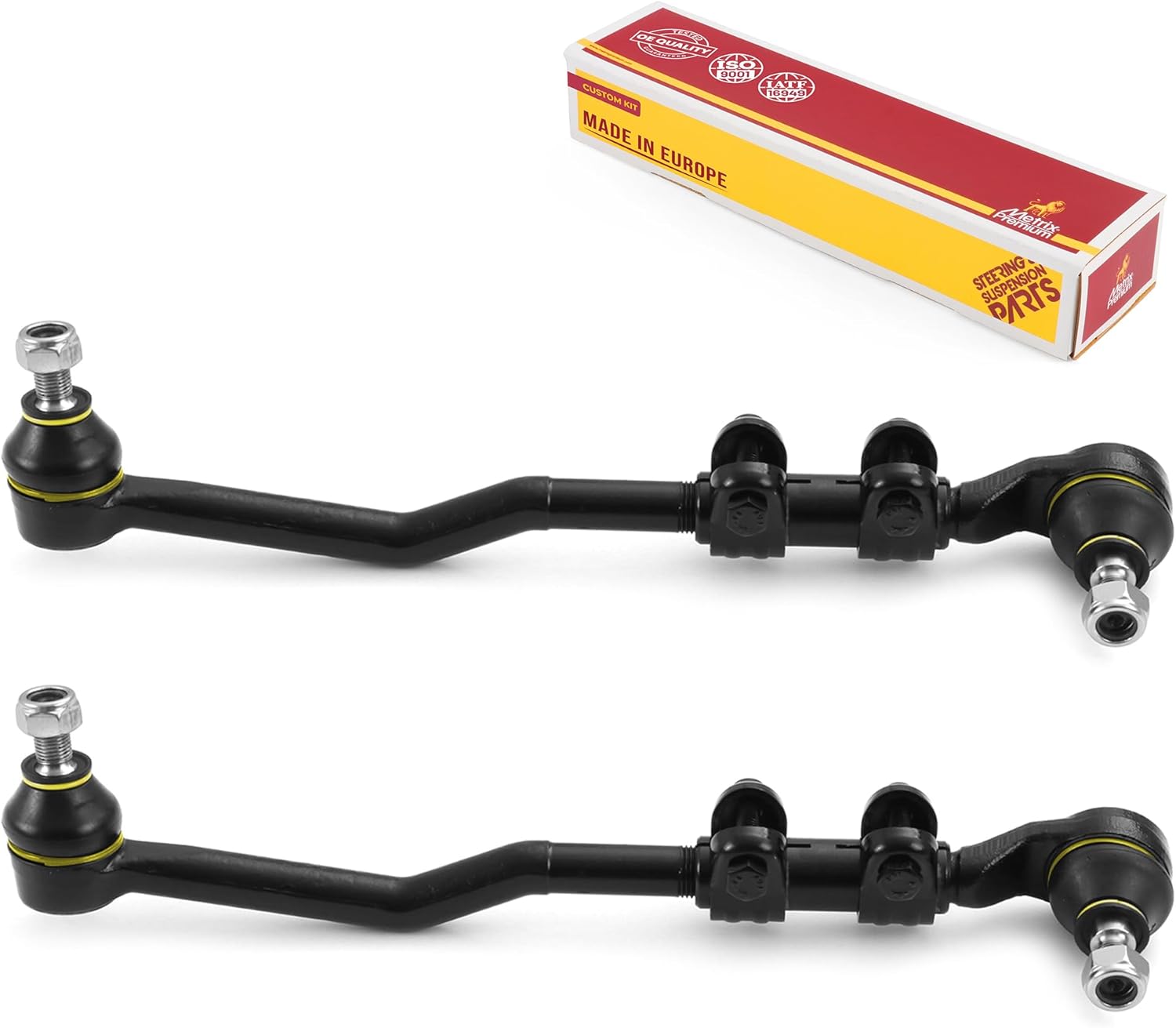 Metrix Premium Chassis Parts - 2 PC Front Tie Rod End Assembly Kit Fits 1998-2004 Nissan Frontier RWD 2.4L L4 2389cc, Replacement ES800214A, Made in Europe