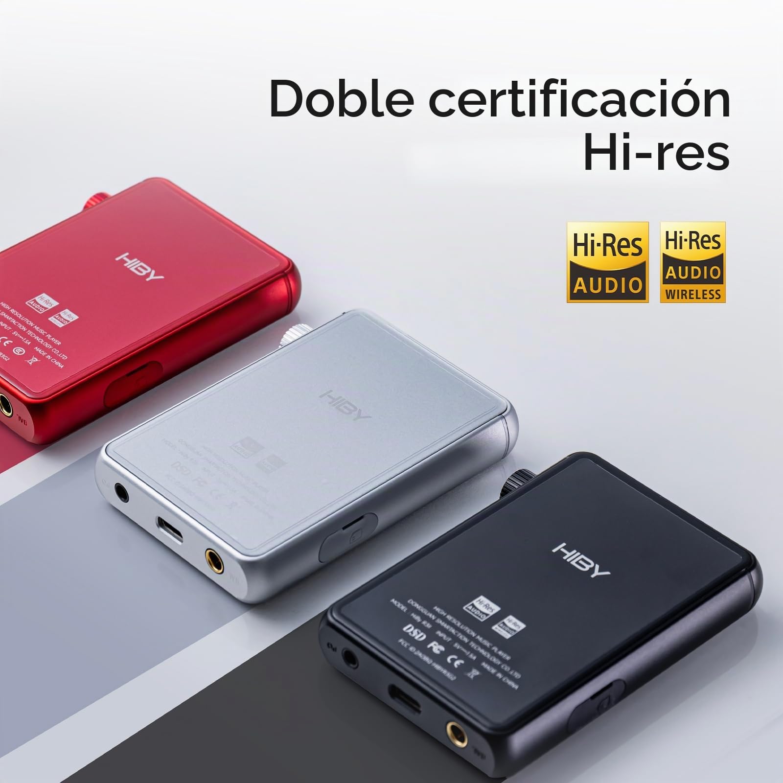 Reproductor de audio Hi-Res HiBy R3 II 2025 - Chips DAC duales, decodificación MQA, reproductor Qobuz/Tidal con Bluetooth 5.1, puertos de 3,5 mm SE/4,4 mm BAL | Almacenamiento ampliable de hasta 2 TB