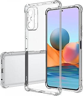 حافظة حماية متوافقة مع ريدمي نوت 10 برو بتصميم كيس مصنوعة من السيليكون والتي بي يو بلون شفاف