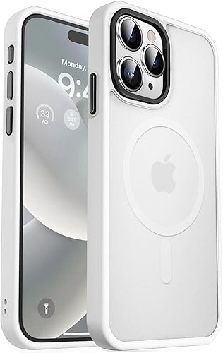 Vista 1249 de MOCCA - Funda magnética resistente para iPhone 11 de 6.1 pulgadas, compatible con MagSafe, protector de pantalla de vidrio + protector de lente