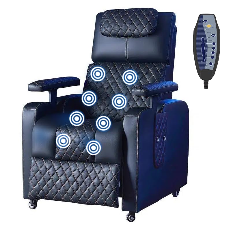 El Mejor Listado de Sillon Reclinable Doble favoritos de las personas. 48 MYXSRI Sillon Masajeador, Sillon Reclinable Adultos 8 Modos de Masaje con Soporte Lumbar, Reposapiés Retráctil, Reposabrazos y Reposacabezas Ajustables, Ruedas 360°, para Sala y...