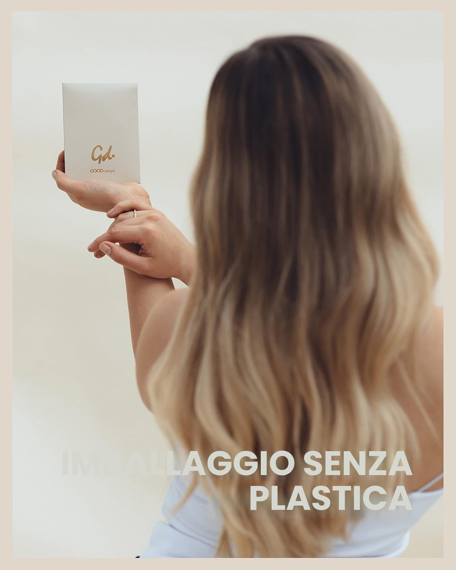 GD GOOD.designs Collana di perle da donna con perle d'acqua dolce - impermeabile I Collana di perle con placcatura in oro 18 carati (45 cm) Collana skin-friendly senza ciondolo