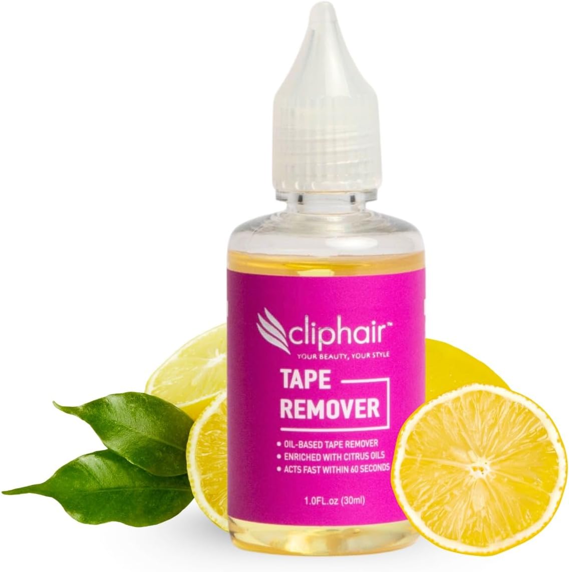 Cliphair Tape Hair Extensions Remover 30ml, Fast and Easy to Use Tape Remover Hair Extensions, Citrus Oil Enriched, Cruelty Free, Pocket Sized