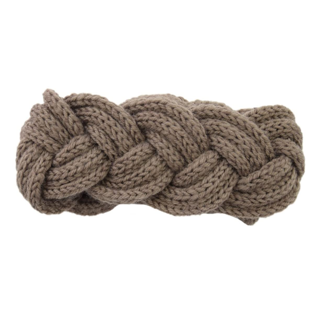 OATIPHO Warm Headband Set 4pcs Braid Stitched Headbands for Women Ear Warmer Knitted Wool Yarn
