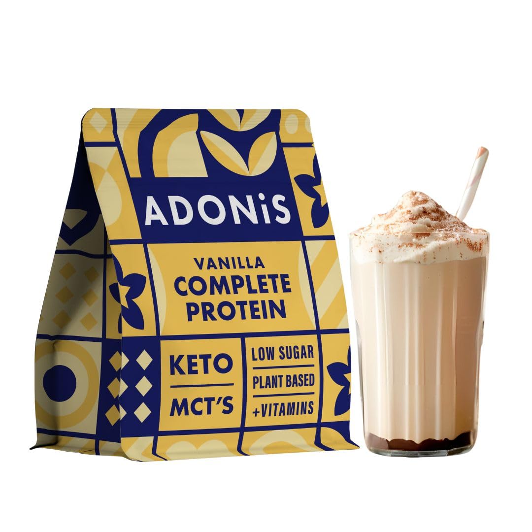 ADONiS Shake protéiné cétogène – Saveur de chocolat crémeux | Poudre de protéine à faible teneur en glucides pour la construction musculaire et la récupération | Parfait pour le régime cétogène et le