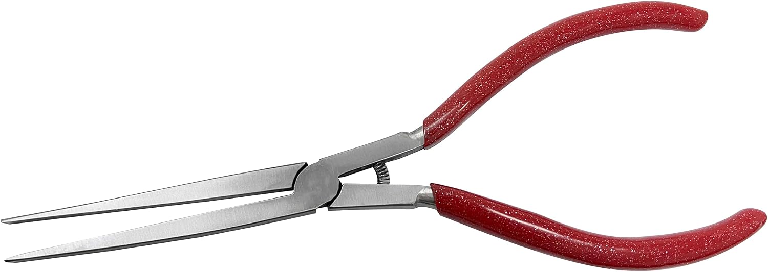 7-1/2" Flat Nose Pliers w/PVC Grips Jewelry Making Beading Wiring Wire Metal Forming Repair Tool
